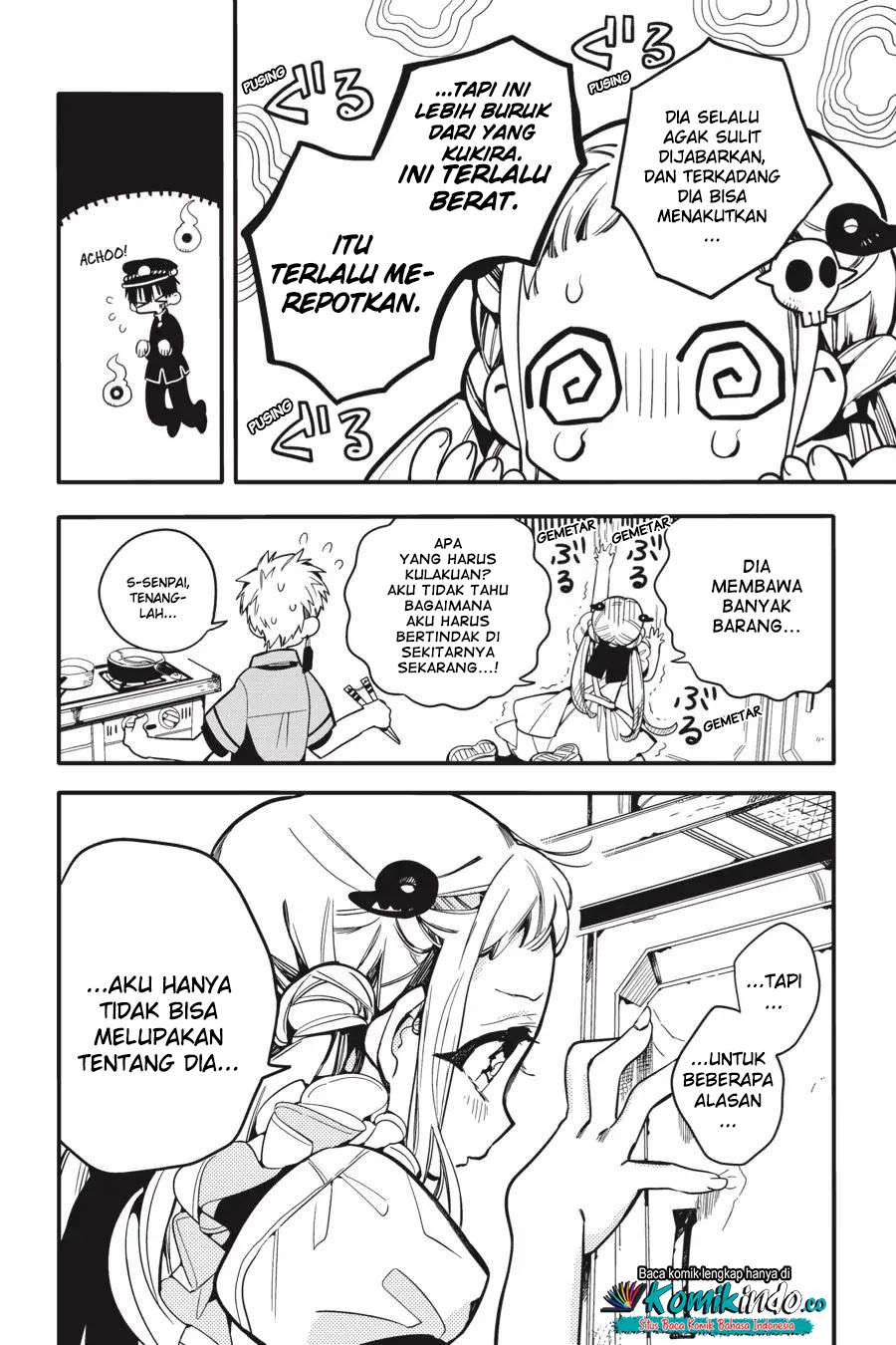 Jibaku Shounen Hanako-kun Chapter 15 Bahasa Indonesia